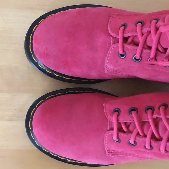 Dr. Martens Serena pink suede leather boots - Picture 11 of 16
